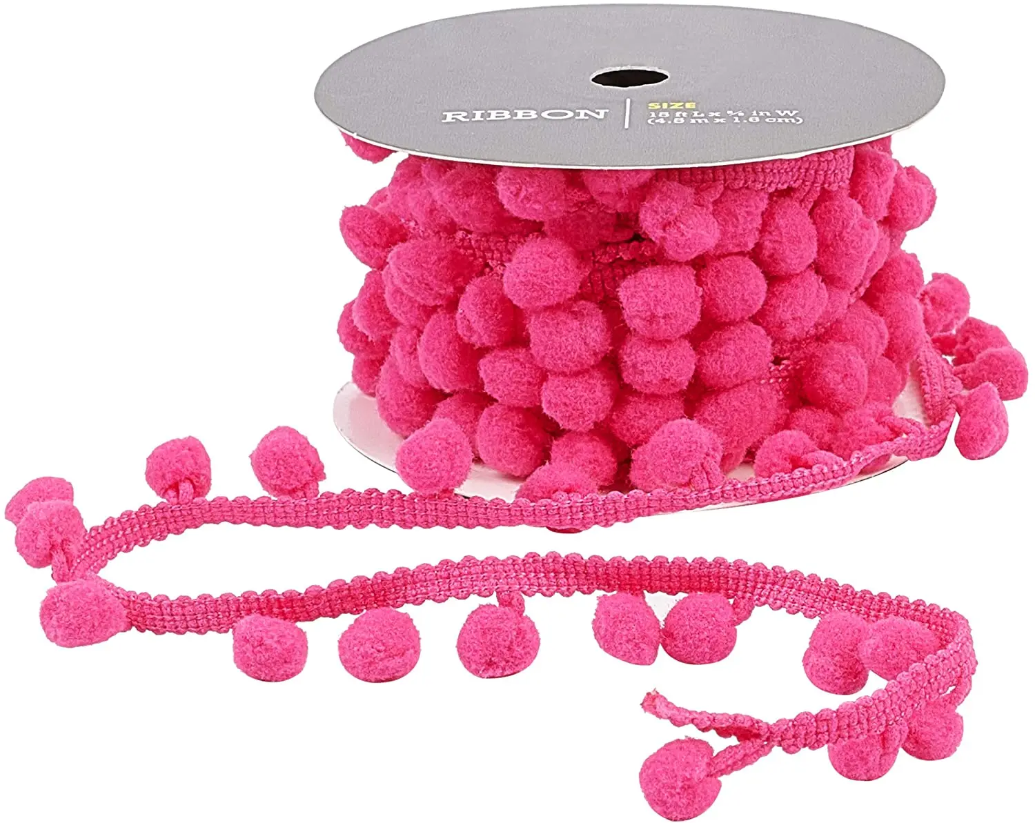 

5 ярдов (4,5 м) шарики-Помпоны отделка бахромой ленты для шитья искусств и ремесел помпоны кисточка кружева 3/16 дюйма (5 мм) широкий розовый