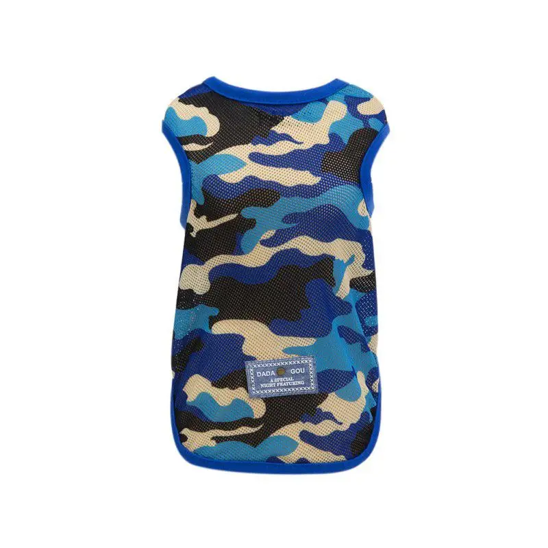 Футболка для домашних животных тонкая сетчатая дышащая футболка из полиэстера с