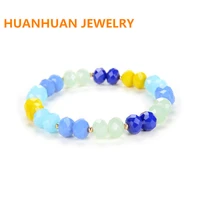 2021 new bracelet multicolor cut crystal wheel beads fashion bracelet charm bracelet for women jewelry bracelets birthday gift