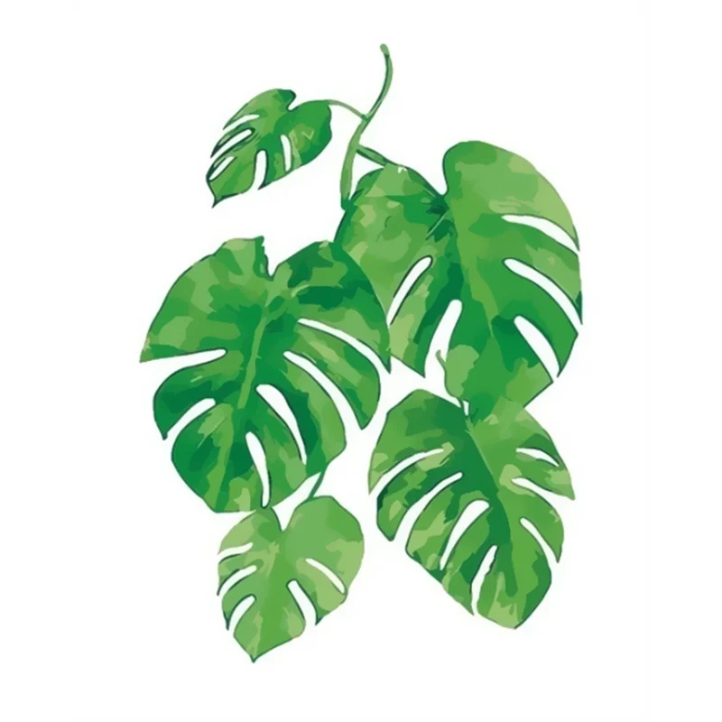 

DIY digital oil painting picture leaf oil painting gift canvas oil painting and digital home decoration