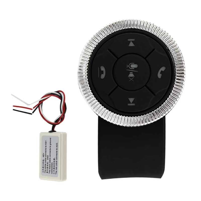 

7-Key Car Wireless Bluetooth Media Steering Wheel Button Remote Controller Car