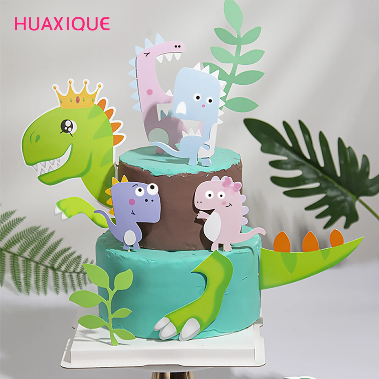 

Dinosaur Birthday Cake Decor Dinosaur Cake Topper Birthday Happy Birthday Party Decor Kids Boy Fav
