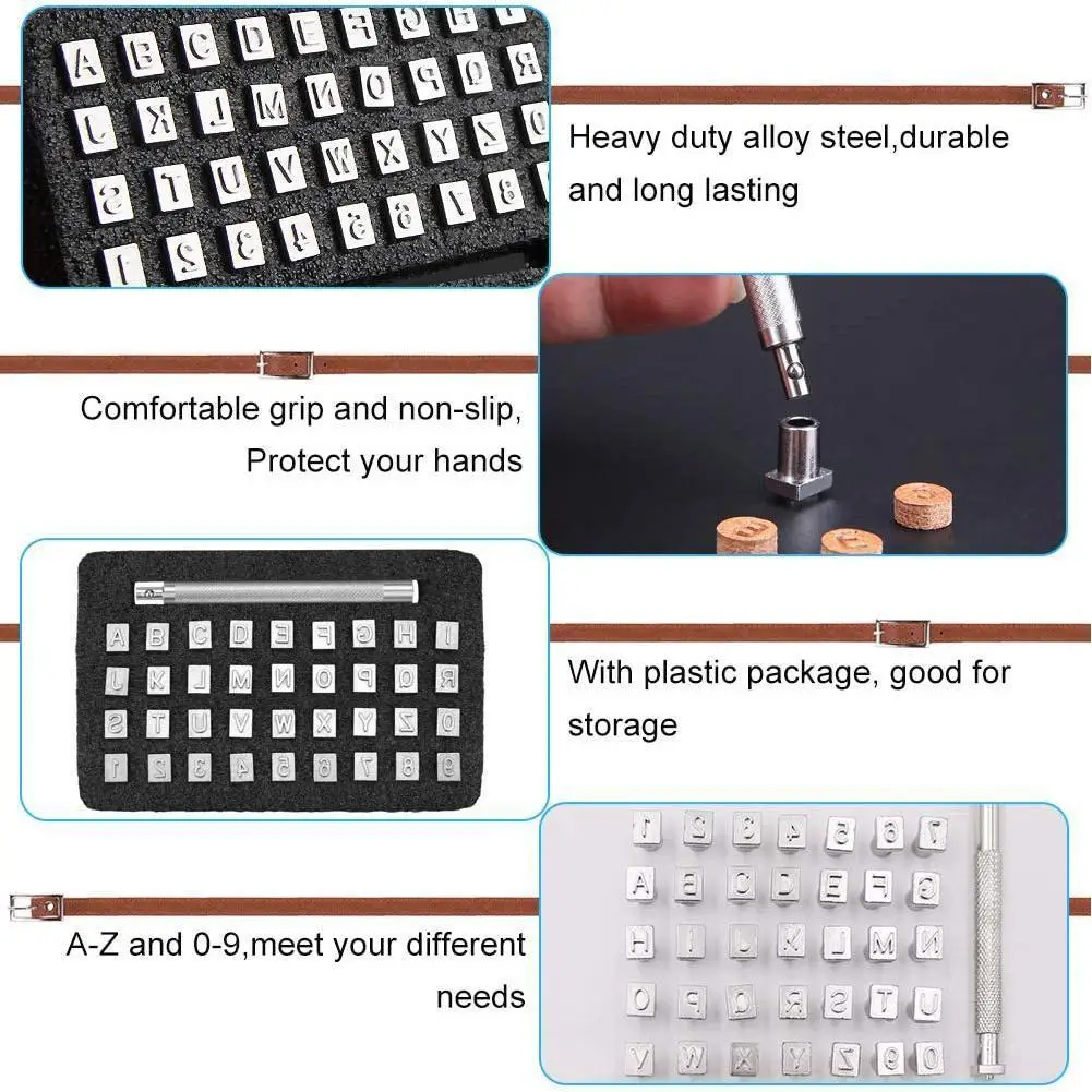 

Новый металлический цифровой штамп, цифровой штамп, инструменты для резьбы по коже, металлический штамп с буквами, инструменты для творчест...