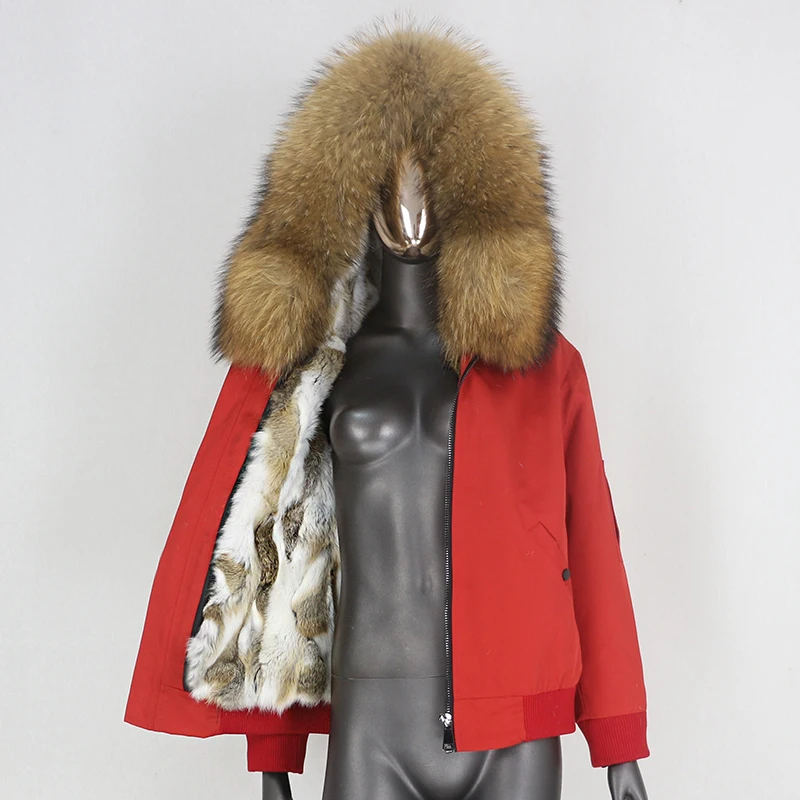 Женская водонепроницаемая зимняя куртка-бомбер