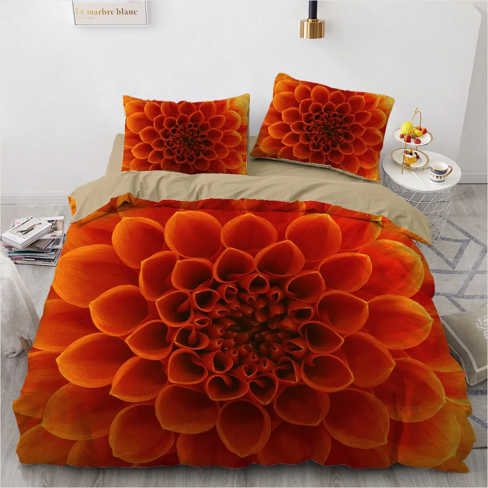 3D Custom Bedding Sets Flower Plant Duvet Quilt Cover Set Comforter Bed Linens Pillowcase King Queen Full Double Home Texitle | Дом и сад
