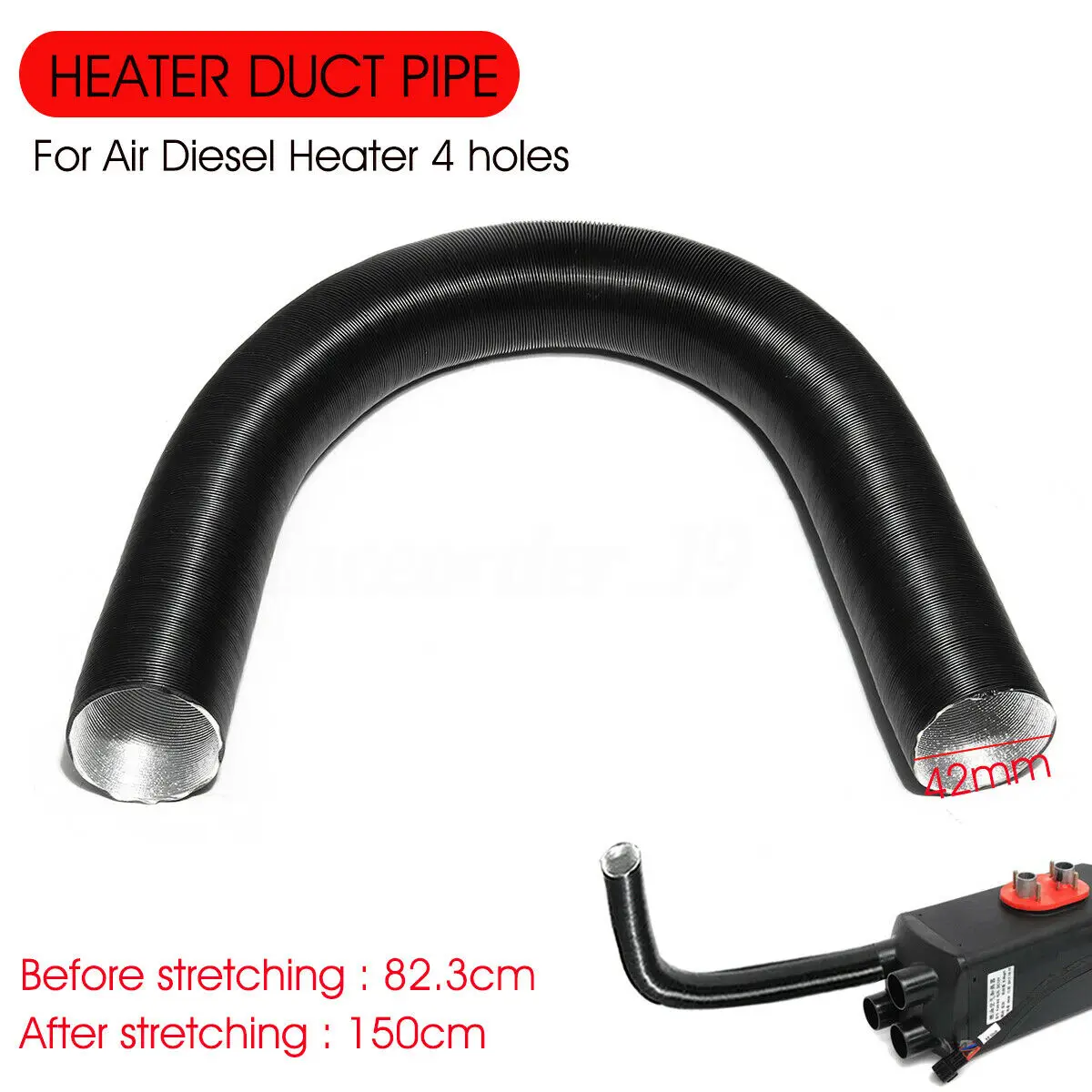 

Black Heater duct pipes Aluminum Foil For Domestic Hot Cold Air Conditioner