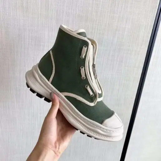 Оранжевые холщовые удобные дышащие женские кроссовки на плоской подошве со