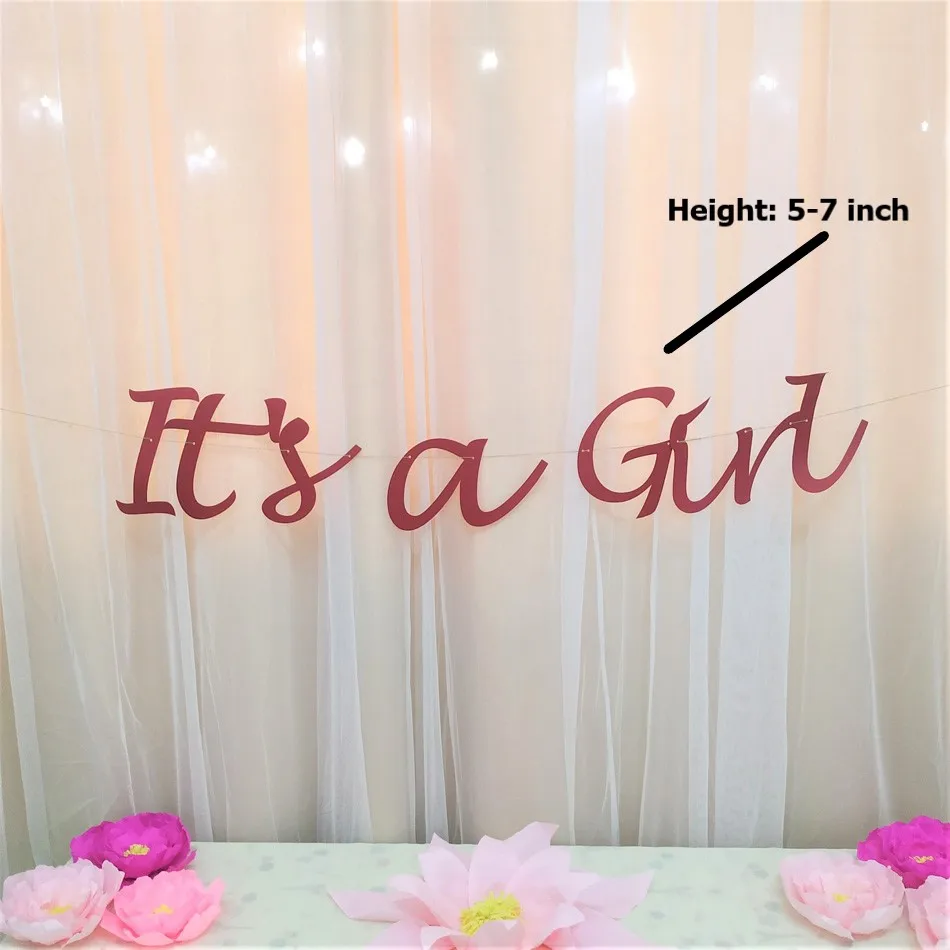 Баннерная карточка It's a Girl со склада украшения для фотографирования маленьких