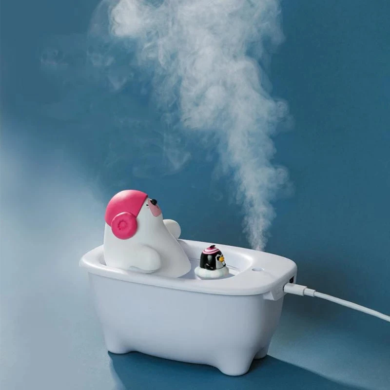 

Креативный USB диффузор для воды для ванны, стиль 550 мл, ультразвуковой увлажнитель воздуха, 30 мл/ч, туманообразователь, ночник, распылитель во...