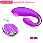 U-образный Вибратор, интимные игрушки для взрослых и женщин, вагинальный Массажер для точки G с дистанционным управлением, Стимулятор клитора, Женский мастурбатор