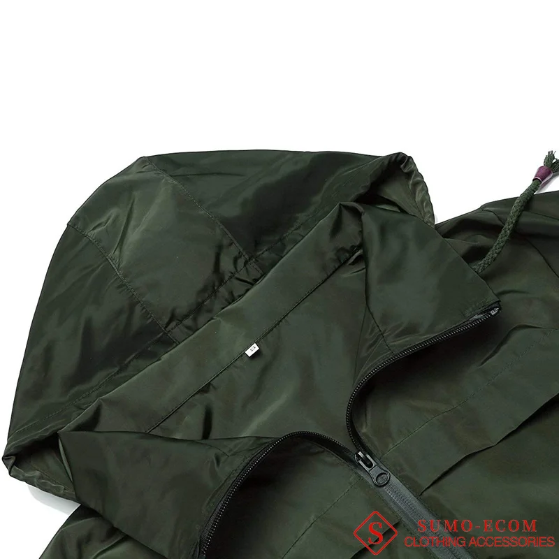 

Women Rain Jacket with Hood Lightweight Waterproof Slim Waist Rain Coats Breathable Outdoor Long Trench Windbreaker Raincoat