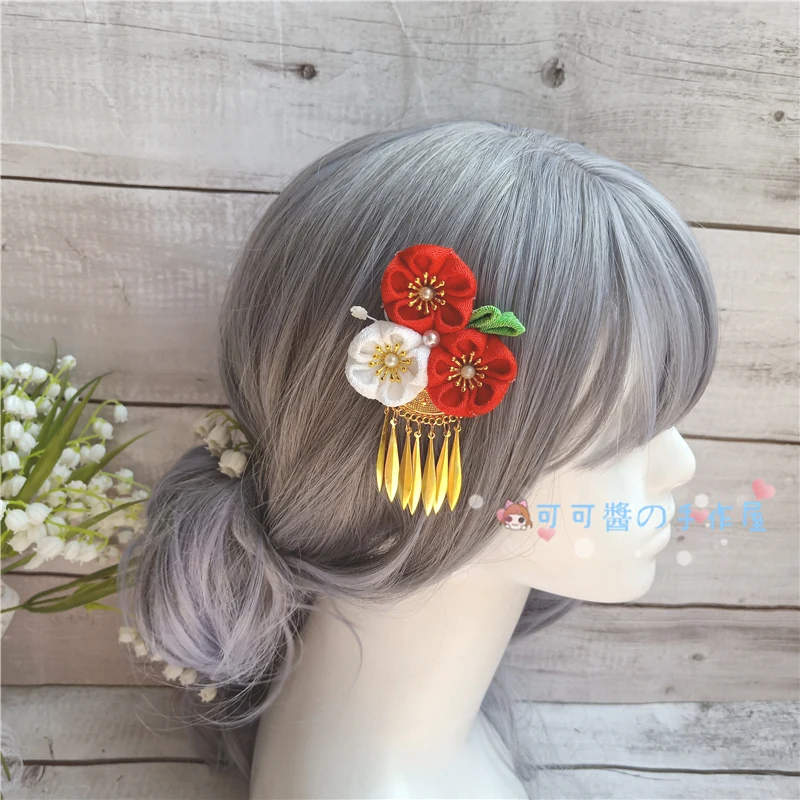 Китайский стиль и ветер аксессуары для волос тонкая работа Шелковый цветок