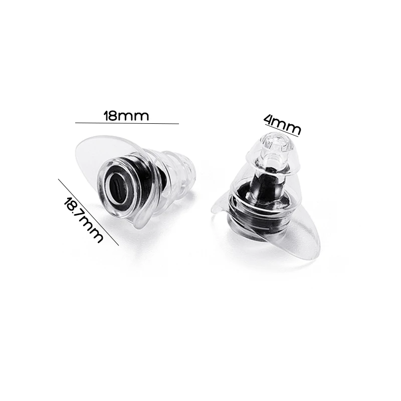 

1 Pair Noise Cancelling Hearing Protection Earplugs For Swimming Concerts Musician Motorcycles Reusable Silicone Ear plugs