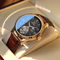 ailang quality tourbillon mens watch men moon phase automatic swiss diesel watches mechanical transparent steampunk clock