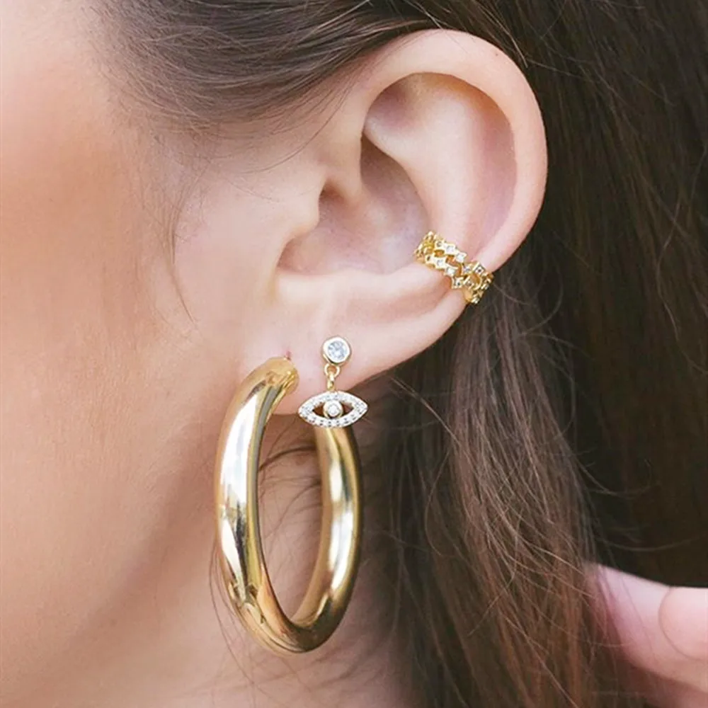 Высококачественные простые Подвесные серьги из стерлингового серебра 925 пробы с