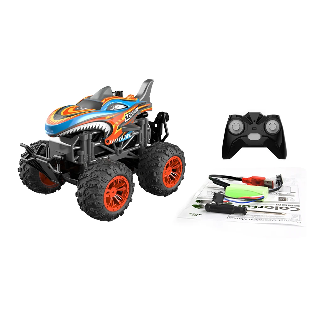 

360 Degress Rotating Dance Stunt Spray 1:18 Scale All-terrain RC Car LED Light Vehicle Remote Control Monster Truck Toy Music