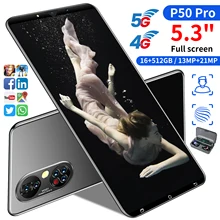 Hauwei – Smartphone P50 Pro, Version globale, téléphone portable, 16 go + 512 go, 4950mAh, écran 5.3HD pouces, caméra 1440x3200, 5G, Android 11.0  (2)