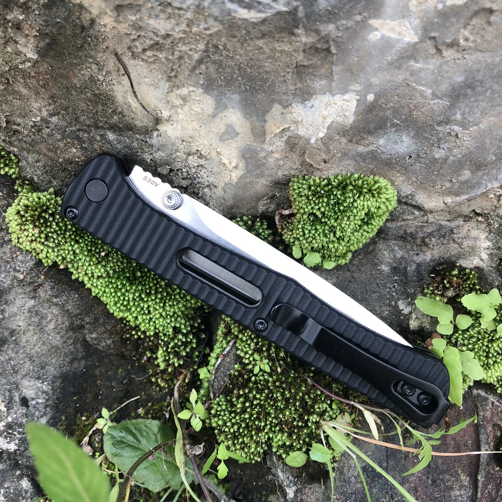 TIGEND OEM 417 нейлон волокно ручка Mark S30v Лезвие Складной Карманный выживания EDC инструмент для походов и охоты Утилита открытый кухонный нож