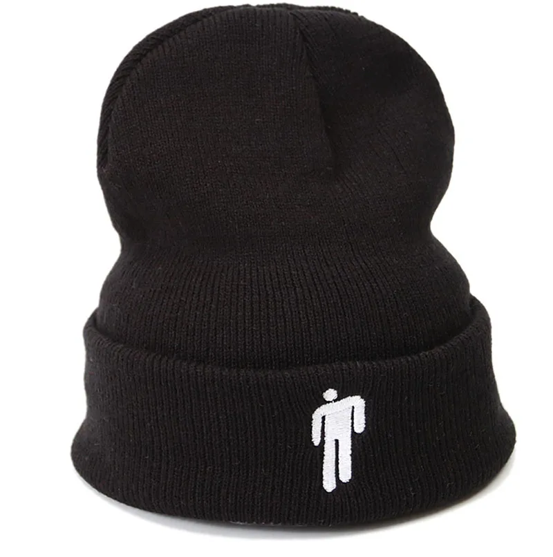 Зимняя однотонная вязаная шапка Billie Eilish Beanie, Повседневная Хип-хоп шляпы для мальчиков и девочек, шапка 19 цветная ткань, аксессуары, теплые шапки