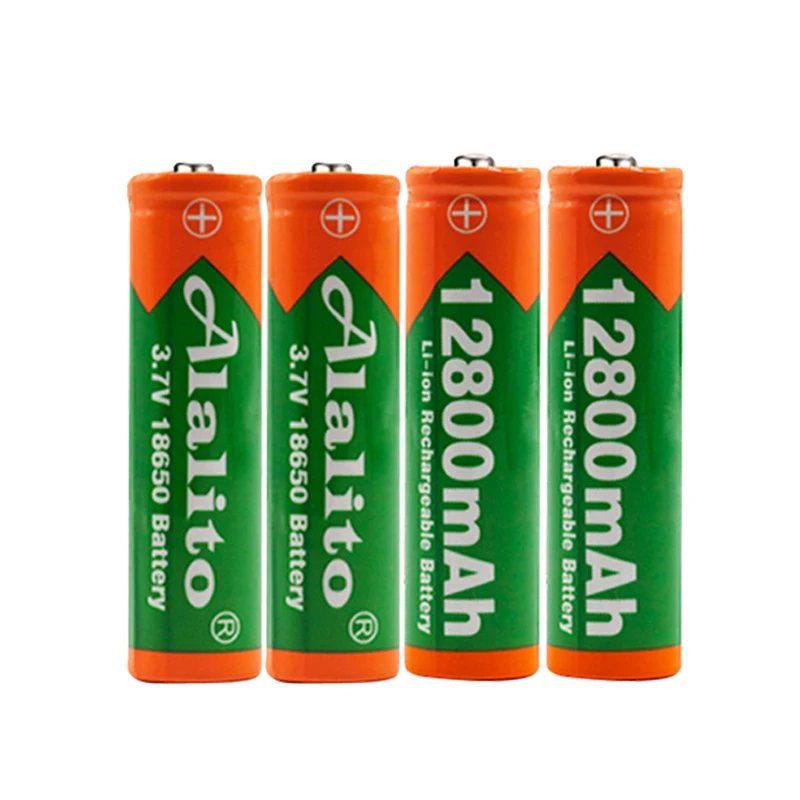 Оригинальная батарея 3,7 V 18650, литиевая батарея 12800 mah, перезаряжаемая литиевая батарея для фонарика, фонарь, аккумулятор, дропшиппинг