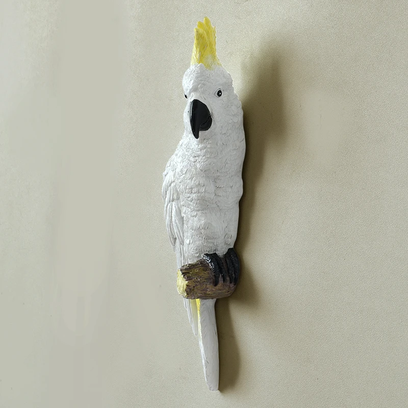 

EUROPEAN PASTORAL STEREO MURAL DECORATION WALL PARROT PENDANT JEWELRY CREATIVE BACKGROUND HOME FURNISHING ENTRANCE WALL