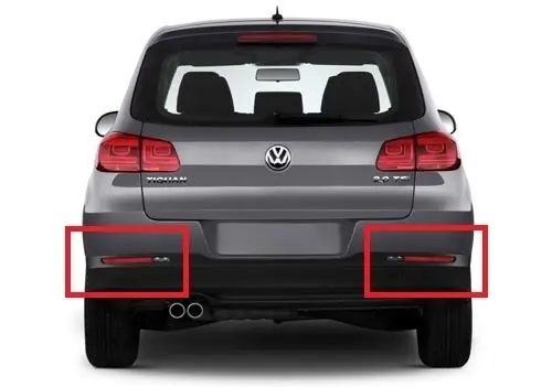 Для VW Tiguan светодиодный Автомобильный задний бампер отражатель объектив стоп