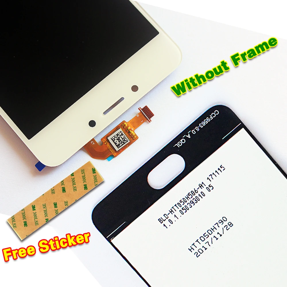 100% протестированный 3 5-дюймовый ЖК-дисплей для Meizu M5C Meilan 5C Φ 5 0*1280 рамка с