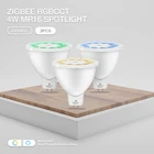 G led opto Zigbee 3 шт. 12 В постоянного тока RGB светодиодный Ной Белый светодиодный утопленный прожектор 4 Вт MR16 совместимый с приложением Tuya Amazon Echo Plus Голосовое управление