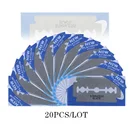 Лезвия для бритвы для мужчин 20 шт. Безопасные лезвия для бритья из нержавеющей стали лезвия для бритья Лезвия для парикмахера бесплатная доставка