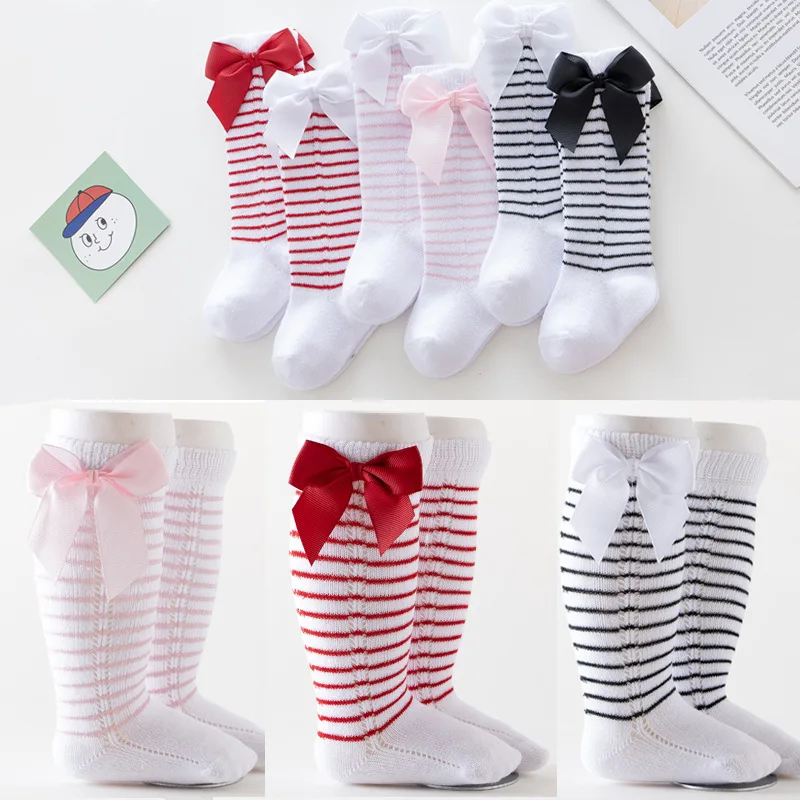 

Wecute Baby Socks Autumn Stockings Kawai Bow-knot Soft Cotton for 6 months to 3 Years Infants Baby Kids Baby Girl Spanish Style