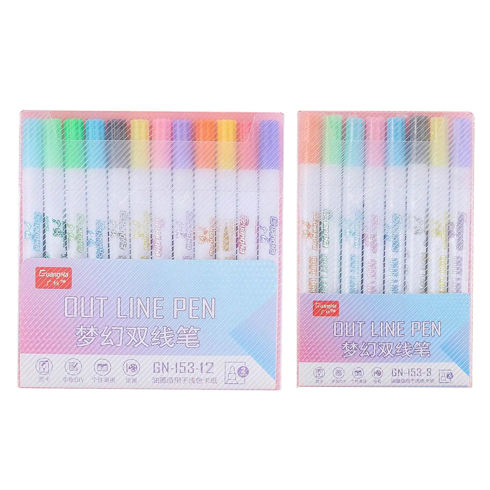 

Двусторонние Контурные ручки 8/12, фотообои для поздравительных открыток