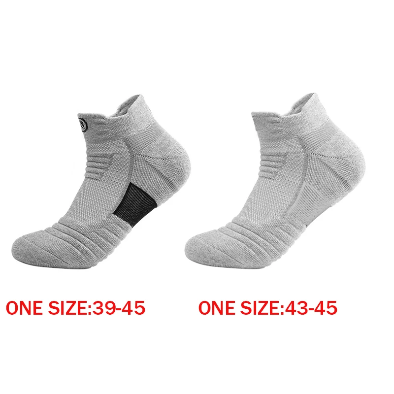 1 пара беговые носки мужские короткие толстые впитывающие пот уличные спортивные