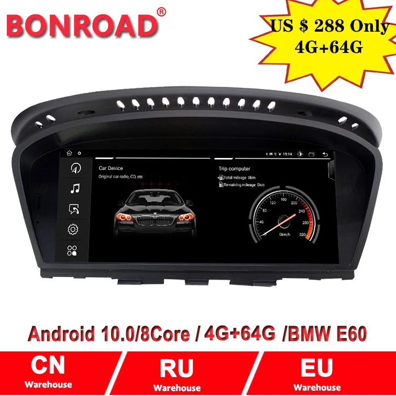 8.8"4G Ram 64GRom Android 10 Car multimedia player for BMW 5 Series E60/E61/E63/E64/E90/E9/E92/CCC/CIC Radio GPS CarPlay 4G LTE