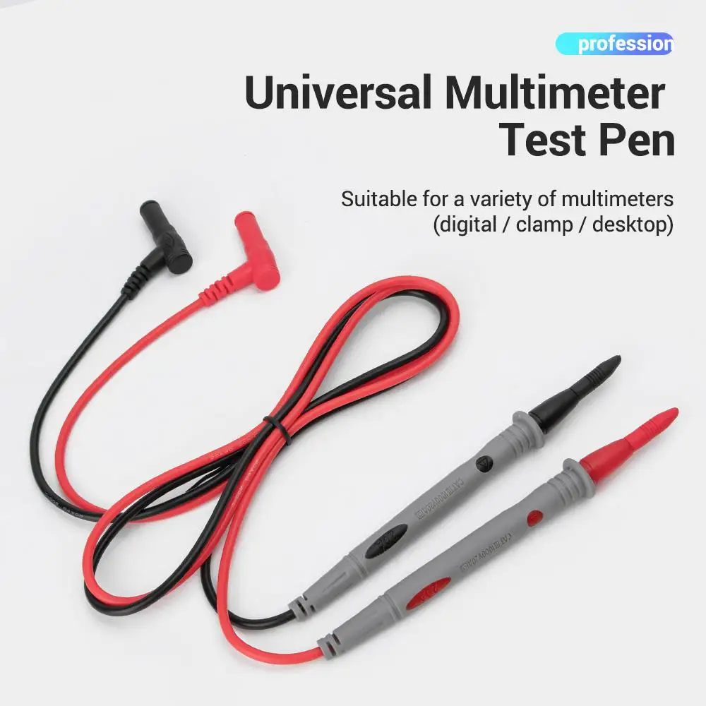 1 пара тонкий наконечник иглы мультиметр Универсальный цифровой 1000 В 20A многометровый тест зонд провод ручка