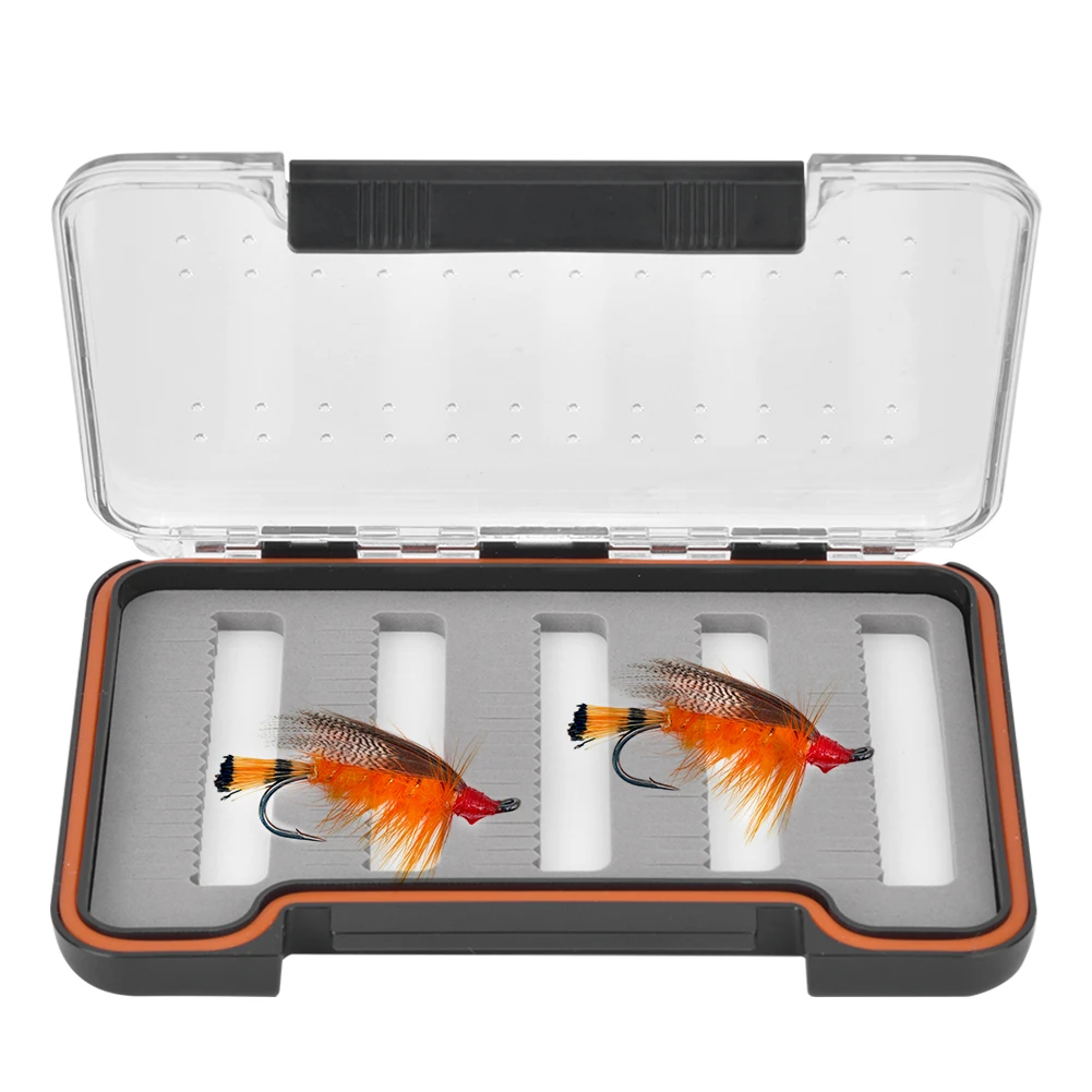 

1.5cm Ultrathin Transparent Fly Lure Box Magnetic Bait Storage Case Container Organize Fishing Parts Fishing Tackle Boxes