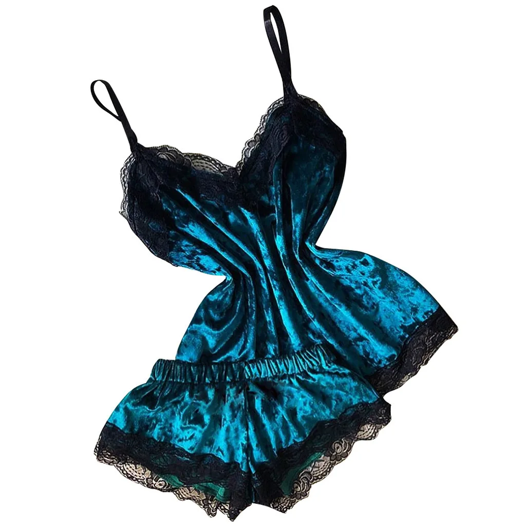 

Women's Homewear Sexy Lingerie Set Women's Nightwear Cute Cami Top and Shorts Pijama Sleepwear Pajamas for Women Sleep Tops