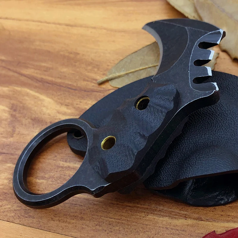 Высокое качество выживания EDC Мини Karambit нож острый маленький шейный нож Тактический Kydex оболочка cs go Карманный Коготь Инструмент cuchillo faca