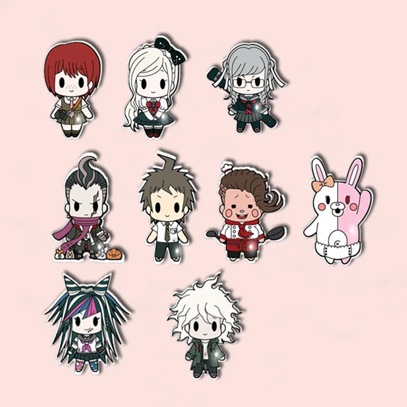 Броши-булавки женские/мужские Круглые из акрилового стекла в подарок значок с