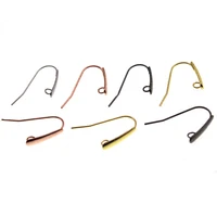 never fade 20pcs 14x21mm stainless steel jewelry findings french earring hooks wire settings for diy ear clasp jewelry making