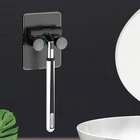 Держатель без отверстий, настенная вешалка из нержавеющей стали для ванной комнаты и бритвы, крючки для хранения кухонных принадлежностей
