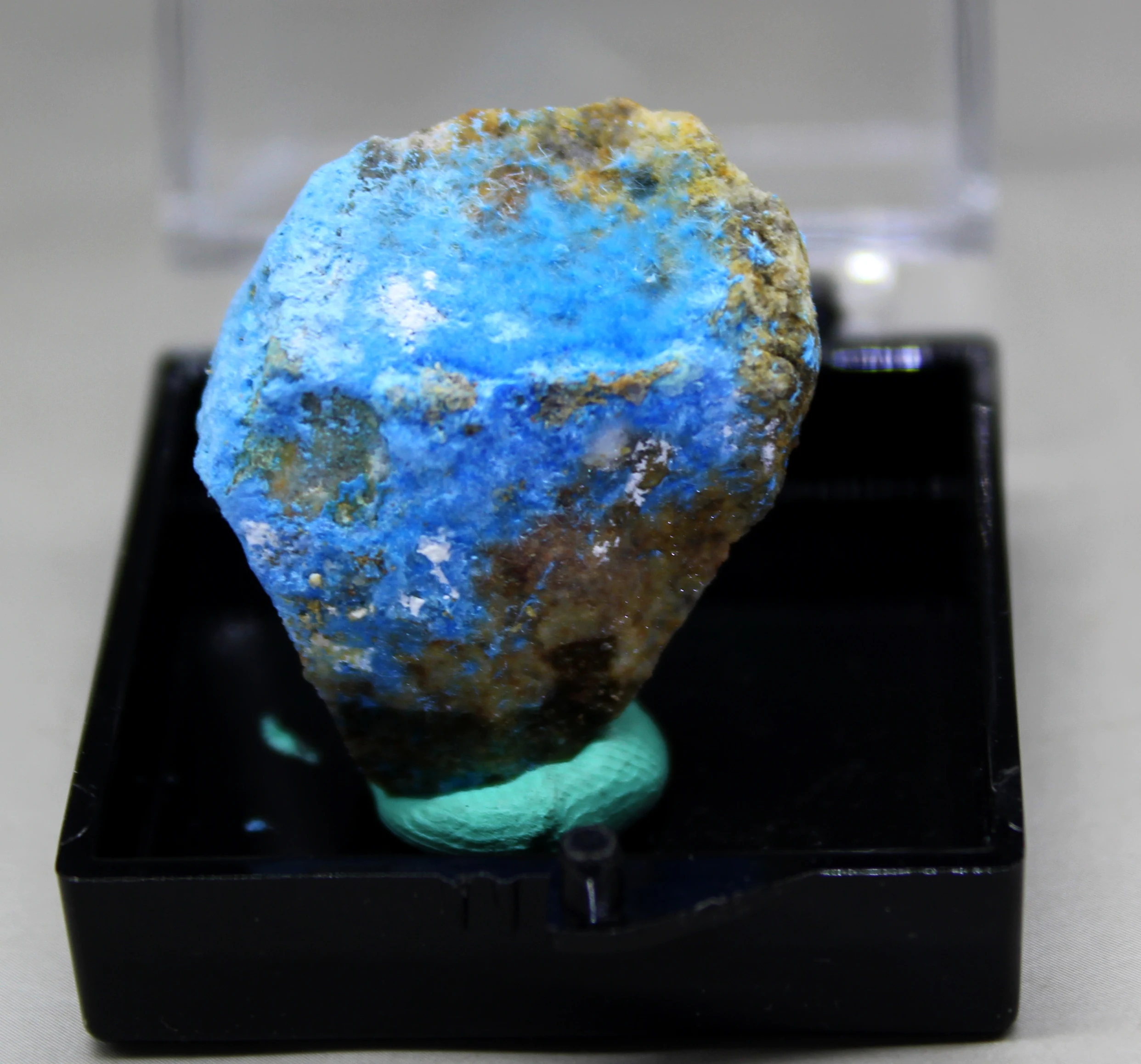 100% натуральный редкий голубой цианотрихит Кристалл минеральные образцы из