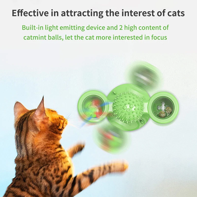 

Cat Windmill Toy Puzzle Training Turntable Windmill Ball Whirling Toys Cat Kitten Play Game Interactive Toy Drop Shipping