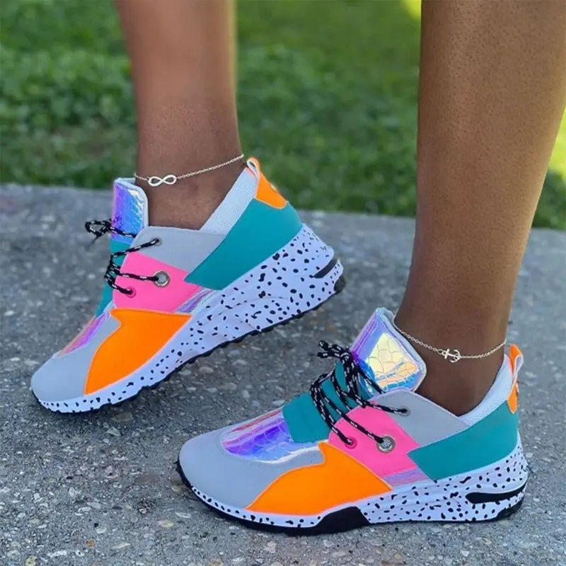 

Women Sneakers Platform Wedges Shoes Casual Vulcanized Shoes Woman Autumn Female Sneakers Comfortable Zipper Ladies Shoes 2021