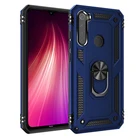 Бронированный противоударный чехол для телефона Xiaomi Redmi Poco Note 8 10 10S M3 Pro Max  2021 прочный защитный чехол с подставкой и тяжелым кольцом