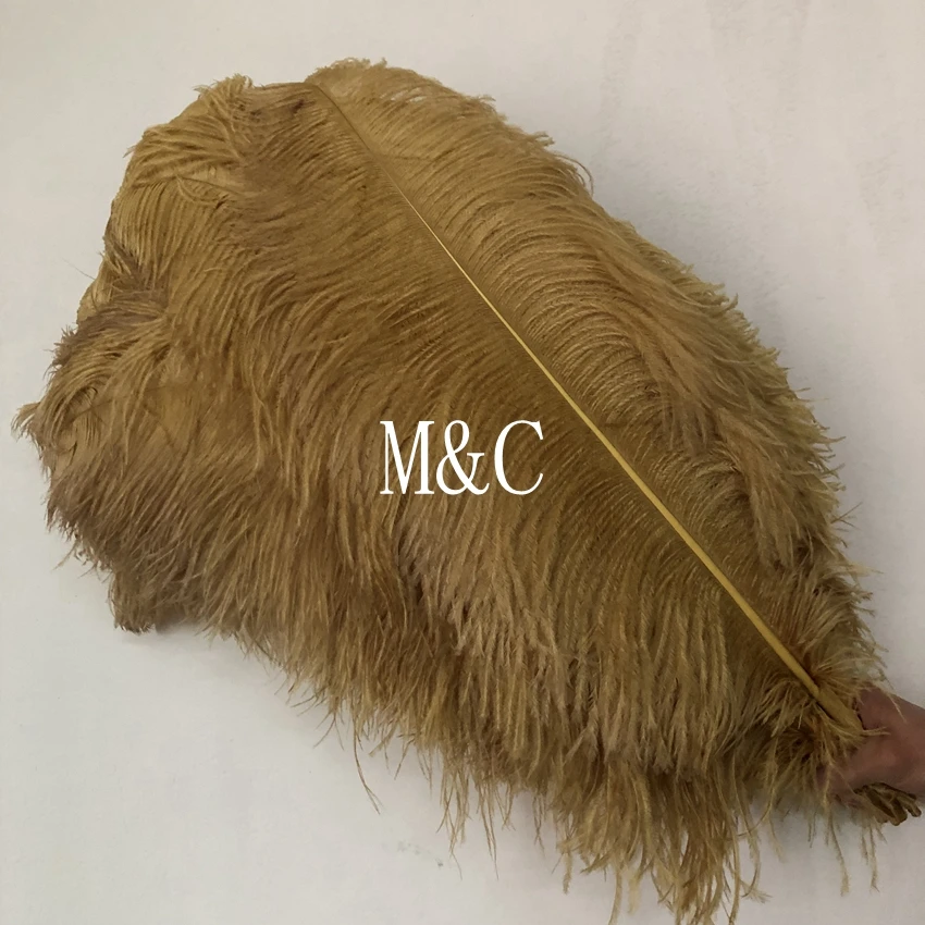 

Price of 50pcs Gold Dyed Fluffy ostrich feathers 50-55cm 55-60cm 60-65cm 65-70cm 70-75cm big pole ostrich plume Wedding Decorate