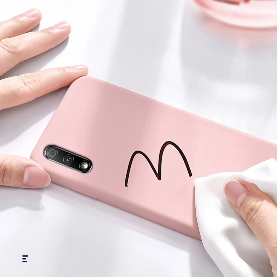 Приятный для кожи чехол Huawei Honor 9X жидкий силиконовый тонкий мягкий из микрофибры