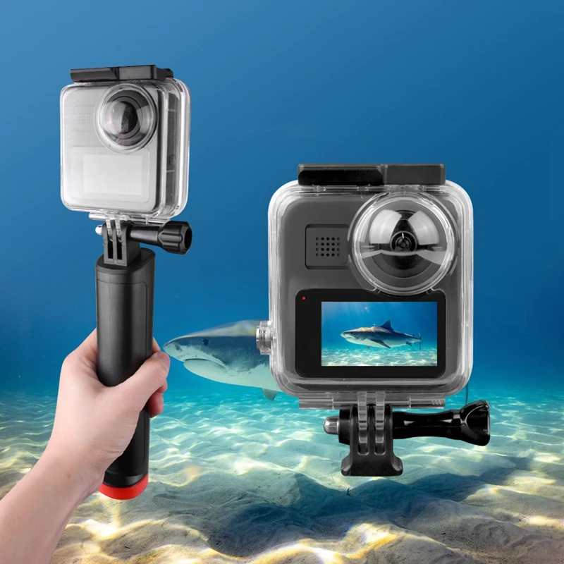 Pаспродажа Водонепроницаемый корпус для спортивной камеры GoPro Max, защитный корпус для подводной съемки и дайвинга, 40 м, с кронштейном и аксессуарами