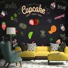Настенная роспись, 3D Ручная роспись сока, мороженого, настенное художественное украшение, фотообои для ресторана, кухни, водонепроницаемые обои