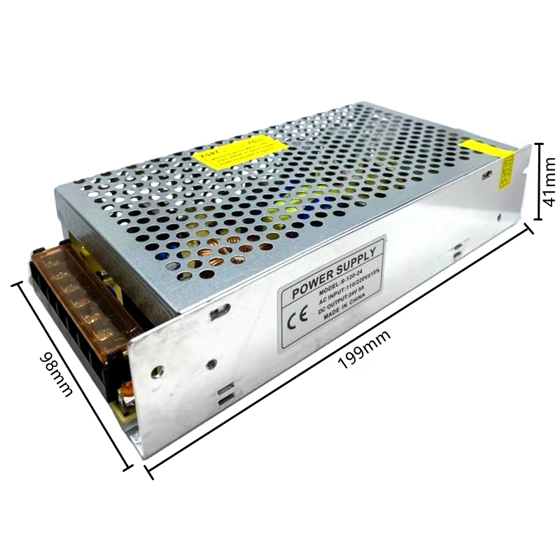 

DC 24V Volt Lighting Transformer AC110V-220V to DC 1A 2A 5A 10A 15A 16.5A 30A Switching Power Supply 220V to 24V Power Supply