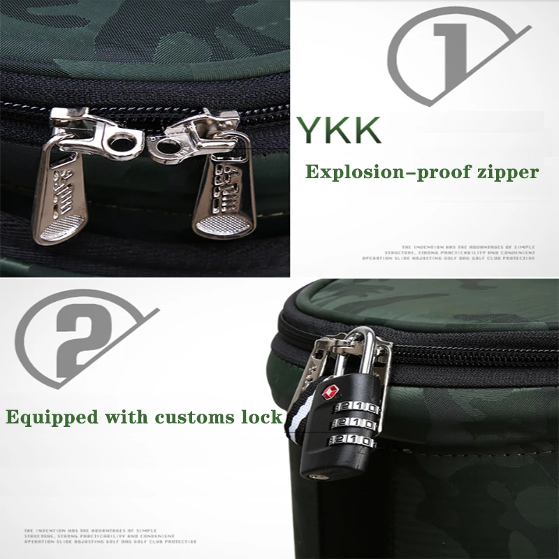 New PGM Golf Telescopic Ball Bag Camouflage Nylon Ball Bag Protection Golf Clubs Multifunctional Aviation Standard Ball Package